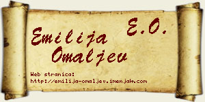 Emilija Omaljev vizit kartica